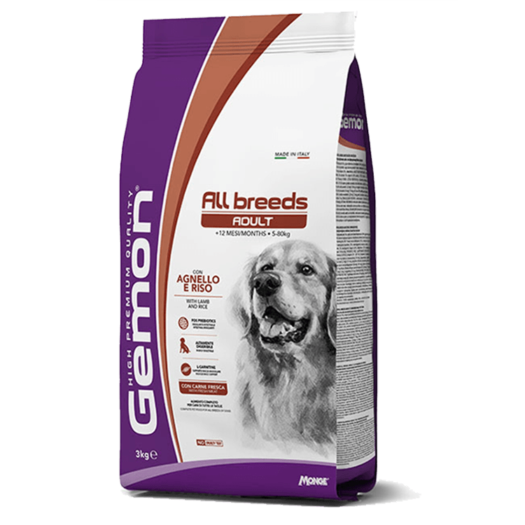 GEMON ALL BREEDS ADULT CON AGNELLO E RISO