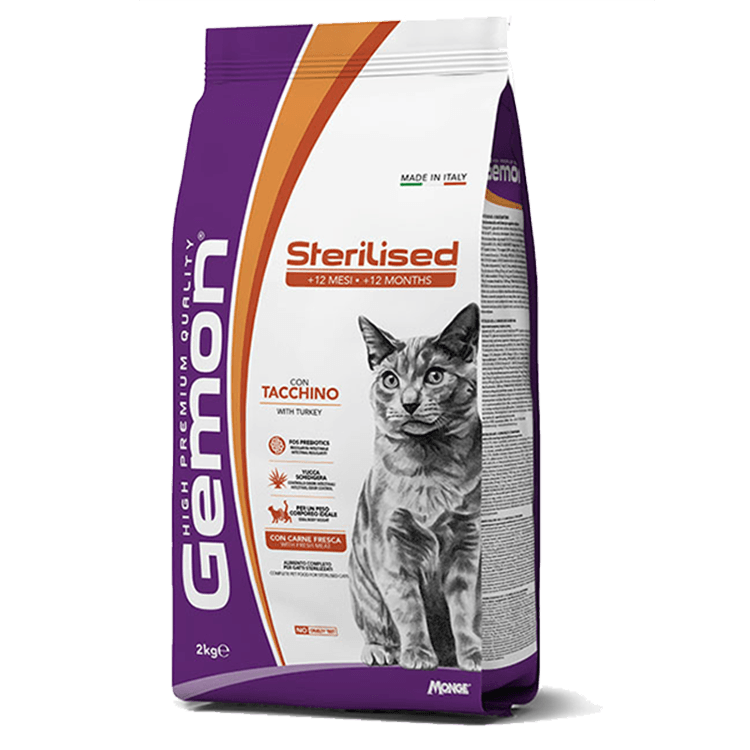 gemon sterilised cat con tacchino